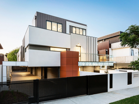 Luxurious house, gorgeous exterior elegant modern architecture design.